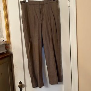 Golden brown Banana Republic pants size 14. Worn once. Adjustable waist.